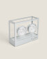 Small transparent aluminium glass speaker