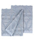 Textiles Alev Jacquard 2 Piece Turkish Cotton Hand Towels Set