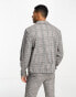 ASOS DESIGN smart co-ord trucker jacket in grey check