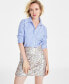 Women's Collared Button-Down Shirt, Created for Macy’s