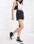 Urban Revivo high waist denim shorts with in black