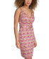 Women's Printed Belted Sheath Dress