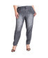 Women's Plus Size Tencel Denim Pleated Jogger Pants