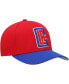 Men's Red, Royal LA Clippers MVP Team Two-Tone 2.0 Stretch-Snapback Hat