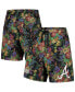 Men's Black Atlanta Braves Floral Shorts