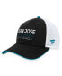 Men's Black San Jose Sharks Authentic Pro Rink Trucker Adjustable Hat