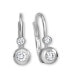 White gold earrings with zircons 239 001 00060 07