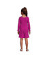 Girls Long Sleeve Tiered Knit Dress