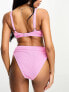 Peek & Beau Fuller Bust Exclusive crinkle triangle bikini top in pink