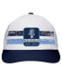 Men's White, Navy North Carolina Tar Heels Retro Fade Snapback Hat