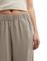 Selected Femme high waist wide fit trousers in beige