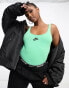 Nike Dance panelled bodysuit in spring green