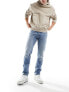 Jack & Jones Glenn straight leg jeans in light wash denim