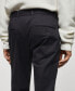 Men's Slim-Fit Cotton Pleated Pants