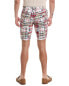 Brooks Brothers Madras Patch Short Men's Red 32