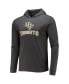 Men's Black, Heather Charcoal UCF Knights Meter Long Sleeve Hoodie T-shirt and Jogger Pajama Set