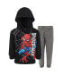 Toddler Boys Avengers Spider-Man Fleece Pullover Hoodie and Jogger and Pants Outfit Set to (2T - 18-20)