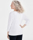 Women's Cotton 3/4-Sleeve Henley Tee, Created for Macy's