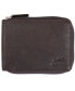 Men's Monterrey Collection Zippered Bifold Wallet with Removable Pass Case