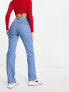 ASOS DESIGN easy straight jeans in mid blue