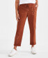 Petite Embellished Pull-On Twill Pants, Created for Macy's