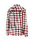 Women's Oatmeal New Jersey Devils Plaid Button-Up Shirt Jacket