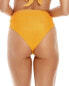 Agua by Agua Bendita 295827 Lily Twist Waist Bikini Bottom Yellow Size Small