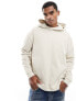 ASOS DESIGN oversized boxy hoodie in beige