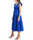 Women's Smocked Ruffle-Sleeve Tiered Dress