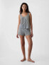 Linen-Blend PJ Shorts