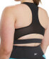 Plus Size Lux Colorblocked Racerback Sports Bra