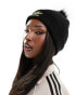 adidas Originals fur pom pom beanie in black