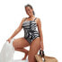 SPEEDO Shaping Square Neck Printed Swimsuit