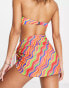 It's Now Cool Premium rainbow mesh sarong in multi