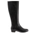 Trotters Misty T2165-001 Womens Black Leather Zipper Knee High Boots 12