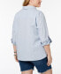 Plus Size Cotton Utility Shirt, Created for Macy's