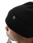 Consigned mini logo beanie in black