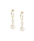 Women's Gold Snowball Drop Earrings