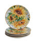 Sunflower Fields 4-Pc. Salad Plates