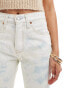 Levi's 501 straight fit crop jeans in bleach blue