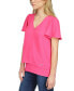 Women's Layered V-Neck Flutter-Sleeve Top