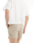 ASOS DESIGN pleated chino short in tan