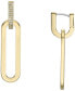 Heritage D-Link Glitz Gold-Tone Stainless Steel Drop Earrings