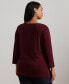 Plus Size 3/4-Sleeve Tunic