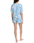 Dkny 2Pc Top & Boxer Sleep Set Women's Blue Xl