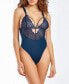 Women's Bristle Lace and Spandex Bodysuit