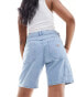 Denim herndon denim shorts in light blue