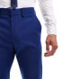 ASOS DESIGN slim suit trouser in dark blue