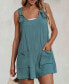 Women's Patch Pocket Pinafore Romper