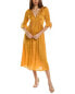 Auguste Francie Midi Dress Women's Yellow Xxs